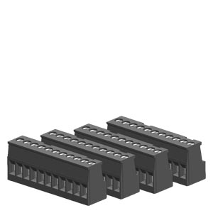 SIMATIC S7-1200, spare part, I/O terminal block tin-coated, in push-in design, for digital signal module 32CH (4 units with 11 pins each)