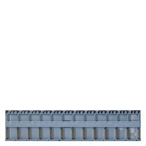 SIMATIC S7-1500 / ET 200MP; active backplane bus 12 slots for inserting S7-1500 I/O modules for hot swapping; for use in the ET 200MP with IM 155-5 PN HF (from FW V4.4.1); S7-1500 mounting rail and slot covers to be ordered separately