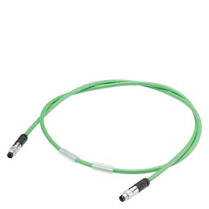 Соединительный кабель для подключения ET, кабель с полиуретановой оболочкой, предсобран с 2 соединителями M8, четырёхжильный, экранированный, длина 0,2 м